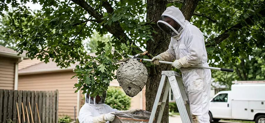 Wasp Nest in Tree Removal West Bloomfield